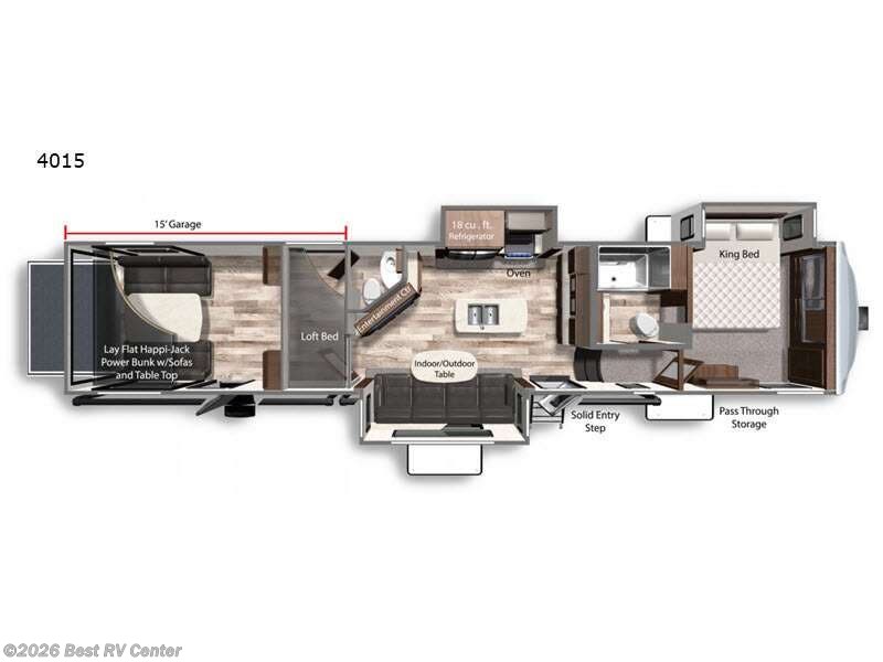 2022 Dutchmen Voltage 4015 - Used Toy Hauler For Sale by Best RV Center in Turlock, California features Slideout