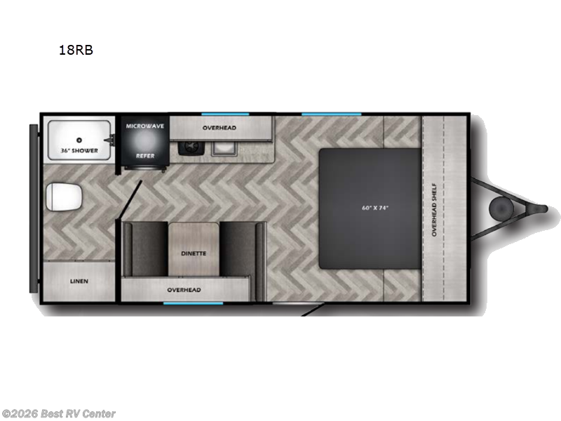 2026 CrossRoads Zinger Lite Mini 18RB - New Travel Trailer For Sale by Best RV Center in Turlock, California