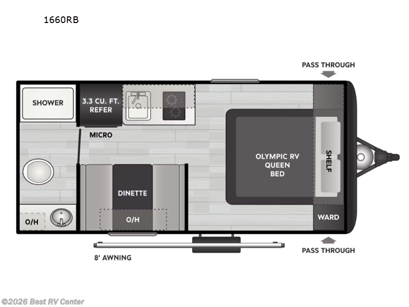2026 Keystone Springdale Mini 1660RB - New Travel Trailer For Sale by Best RV Center in Turlock, California