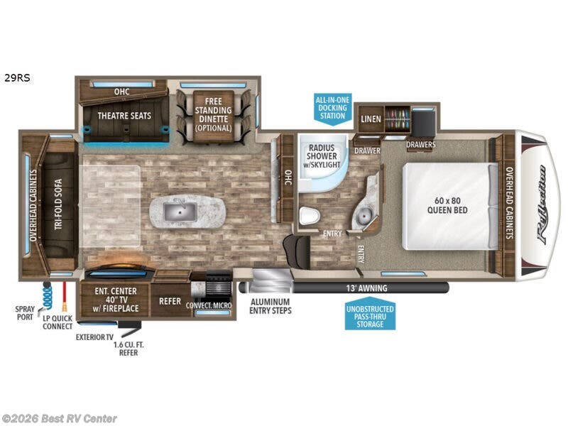 2018 Grand Design Reflection 29RS - Used Fifth Wheel For Sale by Best RV Center in Turlock, California features Slideout