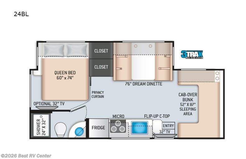 2021 Thor Motor Coach Four Winds Sprinter 24BL - Used Class C For Sale by Best RV Center in Turlock, California features Slideout