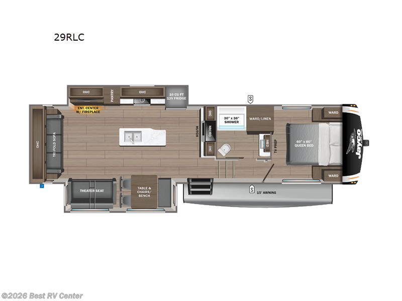 2024 Jayco Eagle HT 29RLC - Used Fifth Wheel For Sale by Best RV Center in Turlock, California features Slideout