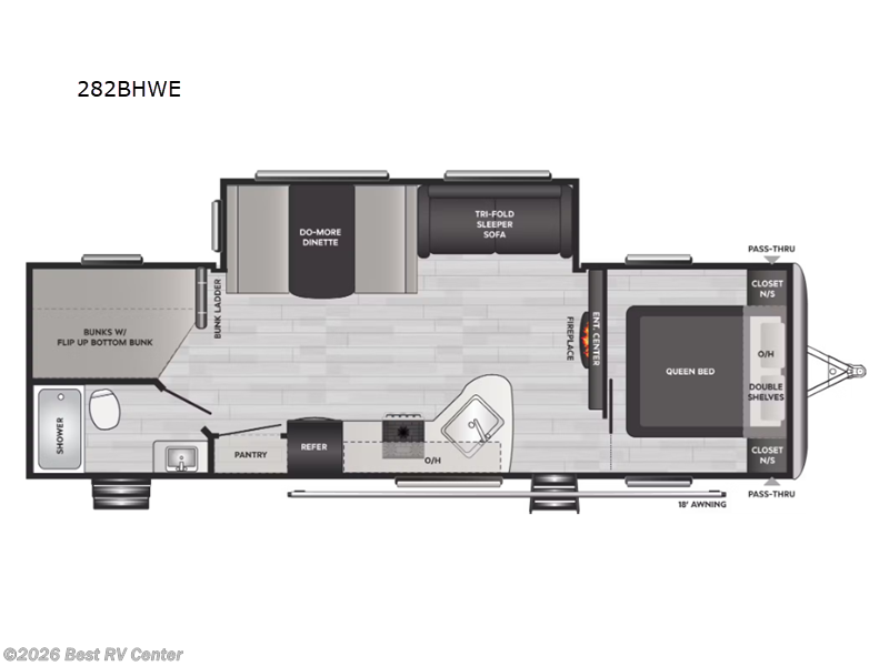 2023 Keystone Springdale 282BHWE - Used Travel Trailer For Sale by Best RV Center in Turlock, California features Slideout