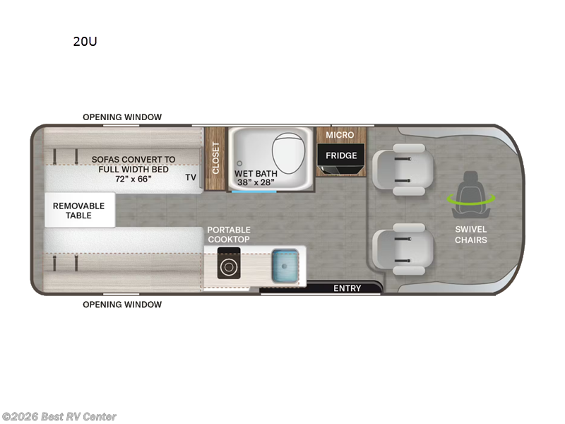 2026 Thor Motor Coach Tellaro 20U - New Class B For Sale by Best RV Center in Turlock, California