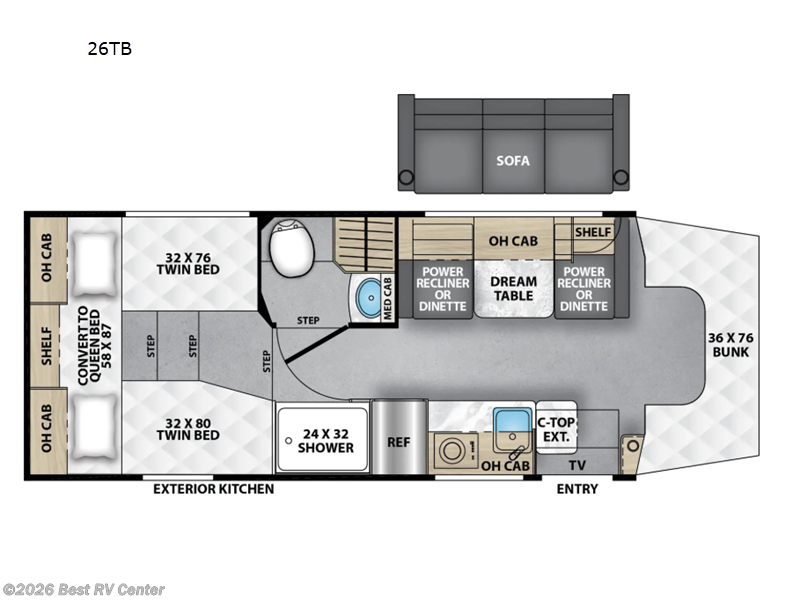 2027 Coachmen Cross Trail EV 26TB AWD (ALL WHEEL DRIVE) - New Class C For Sale by Best RV Center in Turlock, California