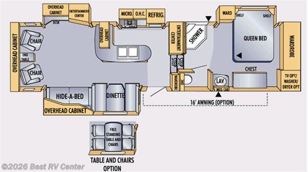 2007 Jayco Eagle 341 RLQS - Used Fifth Wheel For Sale by Best RV Center in Turlock, California features Slideout