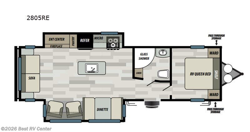 2020 Forest River Sonoma 2805RE - Used Travel Trailer For Sale by Best RV Center in Turlock, California features Slideout
