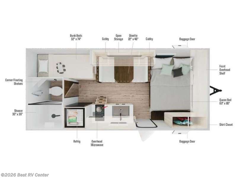 2027 Winnebago Access 16BH - New Travel Trailer For Sale by Best RV Center in Turlock, California