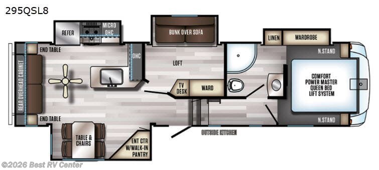 2019 Forest River Cherokee Arctic Wolf 295QSL8 - Used Fifth Wheel For Sale by Best RV Center in Turlock, California features Slideout