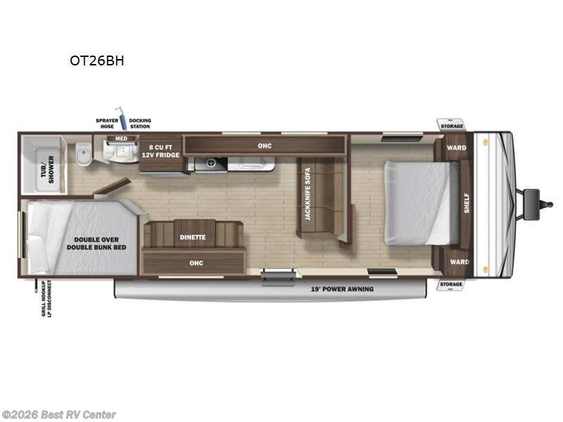 2021 Highland Ridge Open Range Conventional OT26BH - Used Travel Trailer For Sale by Best RV Center in Turlock, California