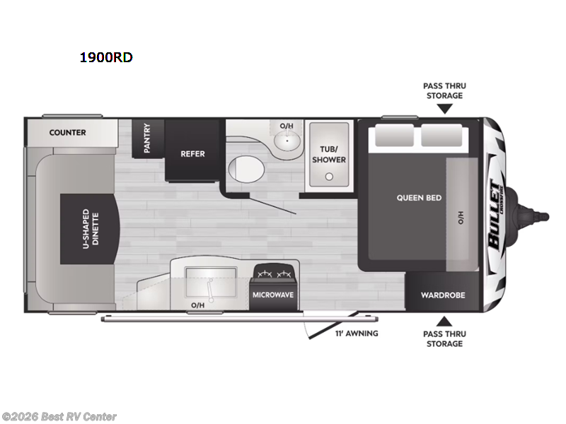 2022 Keystone Bullet Crossfire 1900RD - Used Travel Trailer For Sale by Best RV Center in Turlock, California