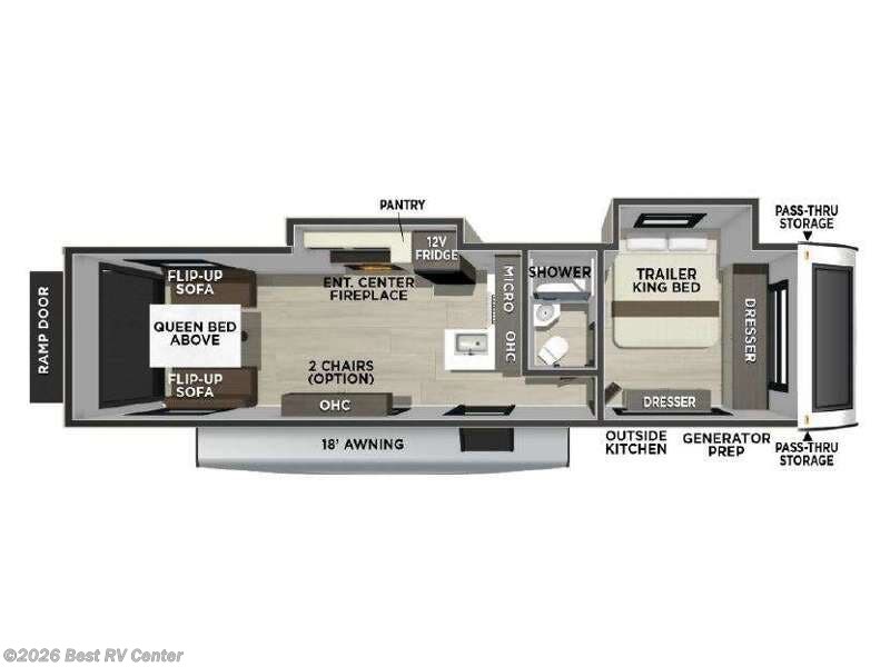 2027 Forest River Vengeance Rogue Armored 28L160 - New Toy Hauler For Sale by Best RV Center in Turlock, California