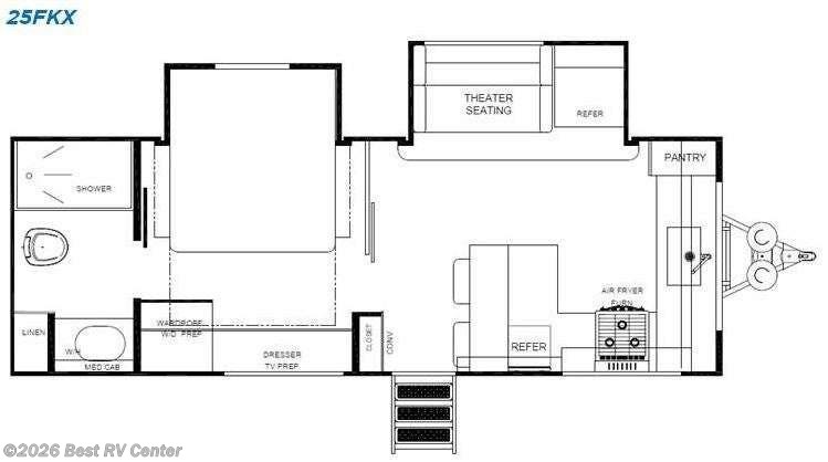 2027 Forest River Cherokee Alpha Wolf 25FKX-L - New Travel Trailer For Sale by Best RV Center in Turlock, California