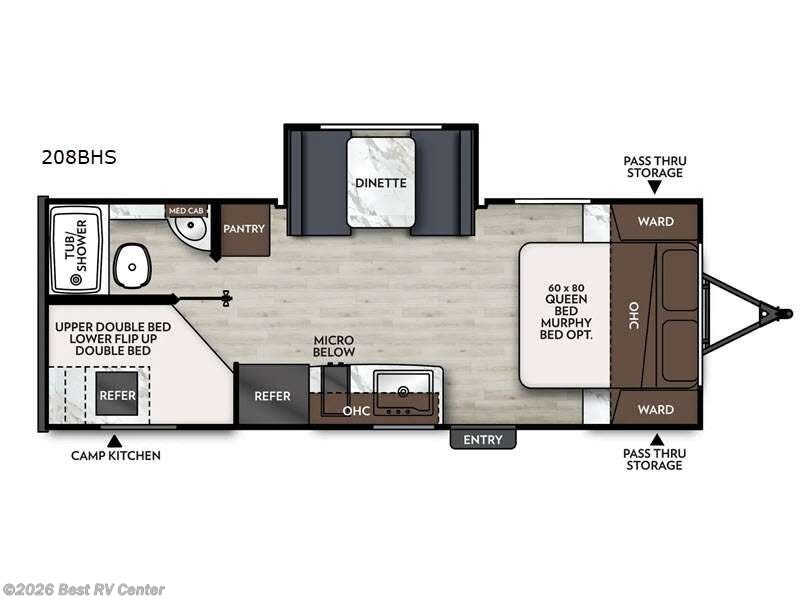 2027 Coachmen Apex Nano 208BHS - New Travel Trailer For Sale by Best RV Center in Turlock, California features Slideout