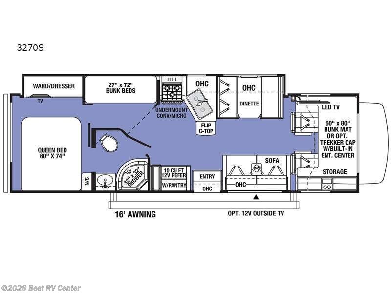 2022 Forest River Sunseeker Classic 3270S Ford - Used Class C For Sale by Best RV Center in Turlock, California features Slideout