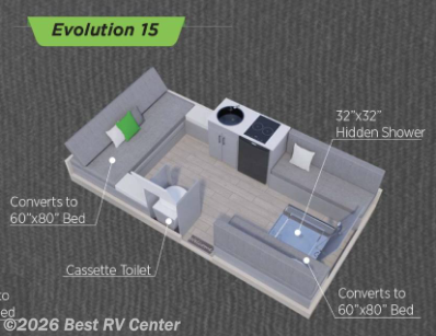 2027 Aliner Evolution ALINER  15 - New Popup For Sale by Best RV Center in Turlock, California