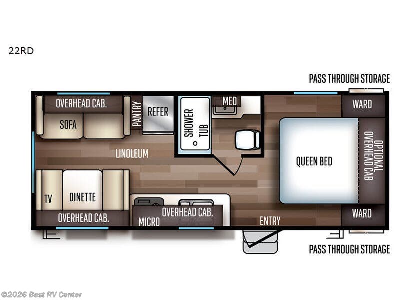 2019 Forest River Cherokee Grey Wolf 22RD - Used Travel Trailer For Sale by Best RV Center in Turlock, California