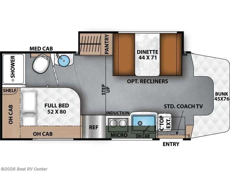 2027 Coachmen Prism Select 24CB - New Class C For Sale by Best RV Center in Turlock, California features Slideout