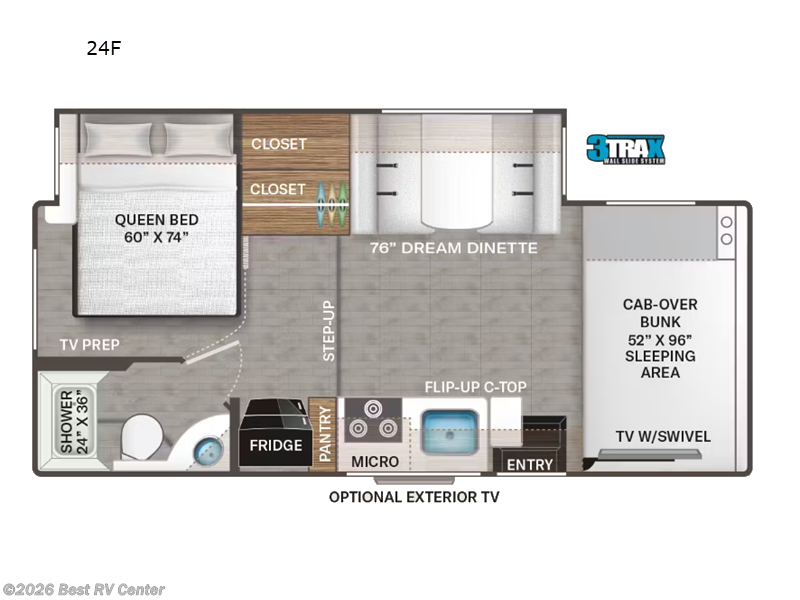 2024 Thor Motor Coach Four Winds 24F - Used Class C For Sale by Best RV Center in Turlock, California features Slideout