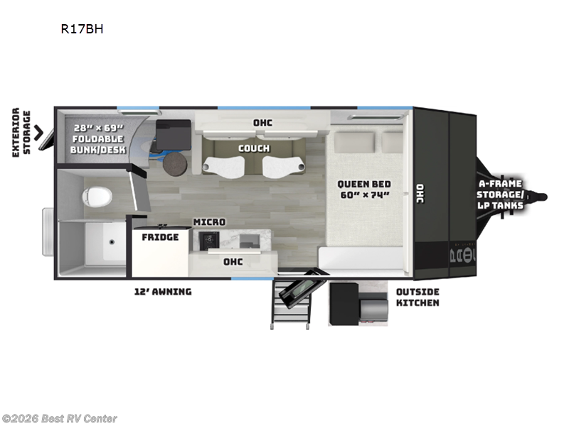 2026 Palomino Pause Restart Edition R17BH - New Travel Trailer For Sale by Best RV Center in Turlock, California