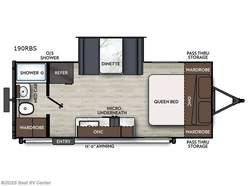 2027 Coachmen Apex Nano 190RBS - New Travel Trailer For Sale by Best RV Center in Turlock, California features Slideout