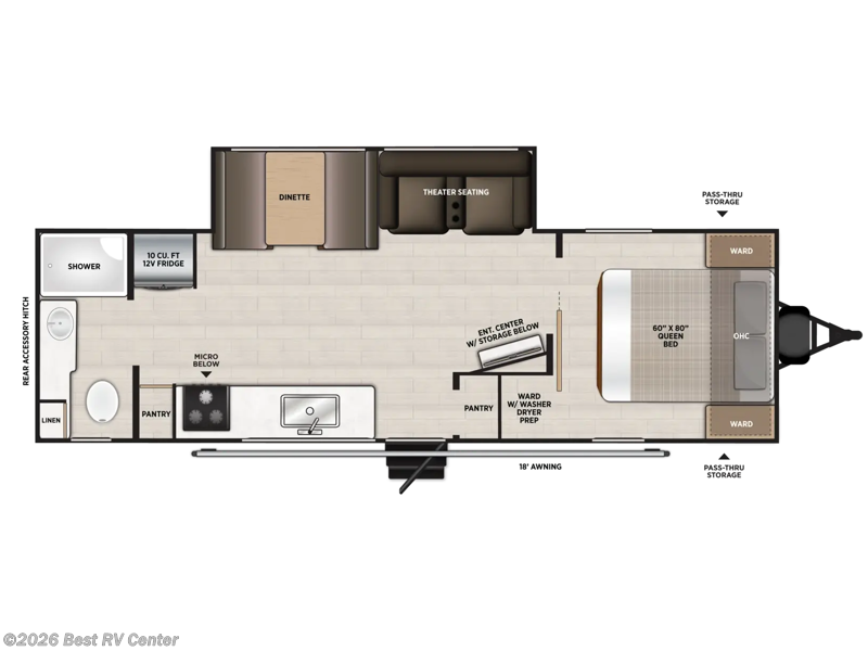 2027 Forest River HERITAGE GLEN 255RBHL - New Travel Trailer For Sale by Best RV Center in Turlock, California