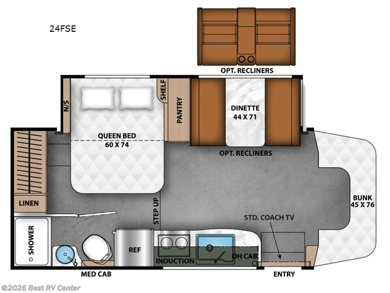 2027 Coachmen Prism Elite 24FSE - New Class C For Sale by Best RV Center in Turlock, California features Slideout