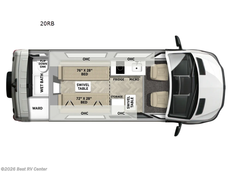 2027 Coachmen Nova 20RB - New Class B For Sale by Best RV Center in Turlock, California features Slideout