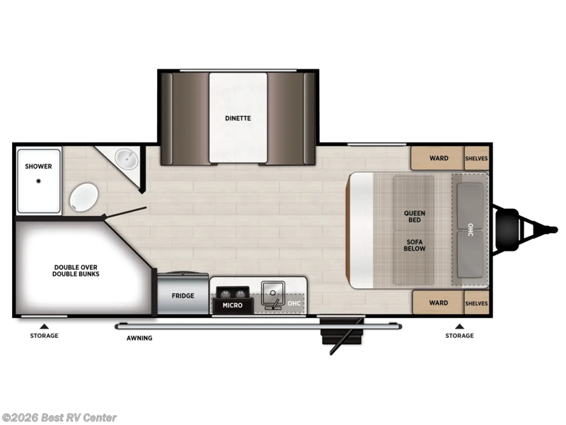 2027 Forest River Wildwood FSX 178BH - New Travel Trailer For Sale by Best RV Center in Turlock, California