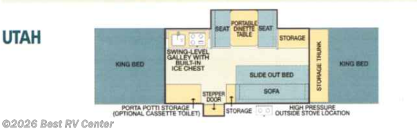 2001 Coleman GRAND TOUR SERIES UTAH - Used Popup For Sale by Best RV Center in Turlock, California