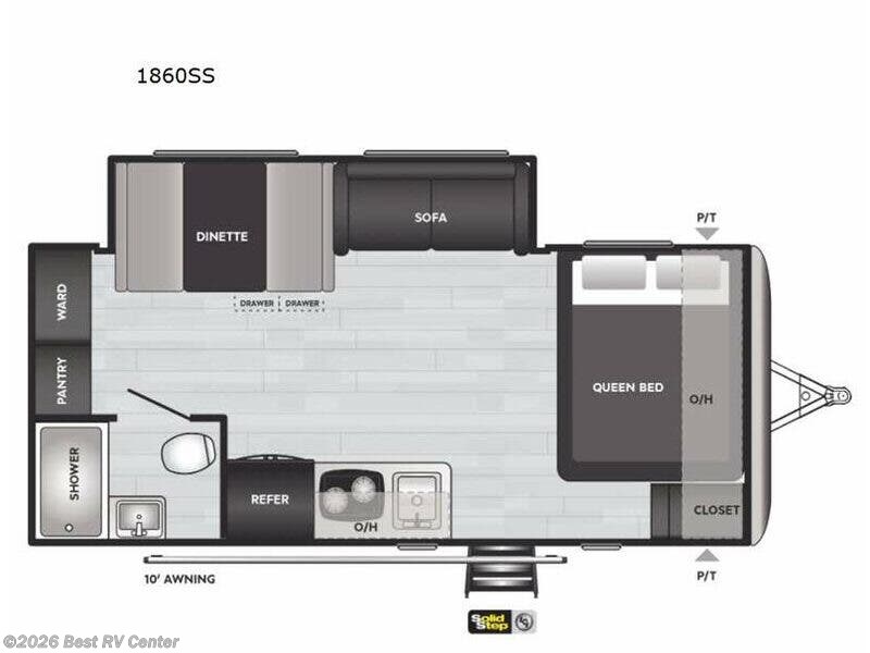 2021 Keystone Springdale Mini 1860SS - Used Travel Trailer For Sale by Best RV Center in Turlock, California features Slideout