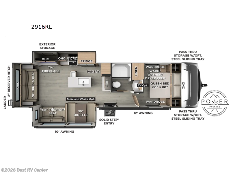 2027 Forest River Rockwood Ultra Lite 2916RL - New Travel Trailer For Sale by Best RV Center in Turlock, California features Slideout