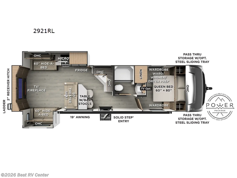 2027 Forest River Rockwood Ultra Lite 2921RL - New Travel Trailer For Sale by Best RV Center in Turlock, California features Slideout