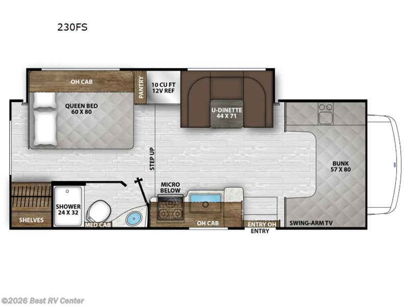2027 Coachmen Leprechaun 230FS Ford 350 - New Class C For Sale by Best RV Center in Turlock, California features Slideout