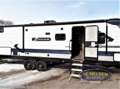 &lt;p&gt;&lt;strong&gt;CrossRoads Zinger travel trailer ZR290KB highlights:&lt;/strong&gt;&lt;/p&gt; &lt;ul&gt; &lt;li&gt;Outside Kitchen&lt;/li&gt; &lt;li&gt;Front Private Bedroom&lt;/li&gt; &lt;li&gt;Rear Private Bunkhouse&lt;/li&gt; &lt;li&gt;Jackknife Sofa&lt;/li&gt; &lt;li&gt;Exterior Speakers&lt;/li&gt; &lt;/ul&gt; &lt;p&gt;&#160;&lt;/p&gt; &lt;p&gt;Pack your bags and load up the kids for a family vacation with this travel trailer! The kids will love having their own private bunkhouse with a set of &lt;strong&gt;bunk beds&lt;/strong&gt; with a ladder, a dresser, and a bunk above a jackknife sofa. Just outside the bunkhouse is a linen closet across from full bathroom for everyone to start their days feeling clean and fresh. You can prepare delicious meals in the oven or even the microwave, and clean up easily with the &lt;strong&gt;stainless steel sink&lt;/strong&gt; and stainless steel high-rise faucet. There is an entertainment center for all to enjoy while relaxing on either the jackknife sofa or the &lt;strong&gt;U-shaped dinette slide&lt;/strong&gt;. You and your spouse will enjoy a good night&#39;s rest on the 60&quot; x 74&quot; RV queen bed, and you can charge your electronics too with the USB ports. There is also a &lt;strong&gt;TV hook-up&lt;/strong&gt; for those nights when you just can&#39;t fall asleep.&#160;&lt;/p&gt; &lt;p&gt;&#160;&lt;/p&gt; &lt;p&gt;Lead your family to a great vacation getaway in any one of these CrossRoads RV Zinger travel trailers! They come with an &lt;strong&gt;extreme weather package&lt;/strong&gt; with a forced air underbelly so that you can head to your favorite spot no matter what mother nature throws your way. With the &lt;strong&gt;central control panel&lt;/strong&gt;, you can control everything at the touch of a finger. The outside hot/cold shower will help keep mud from being tracked inside, and the &lt;strong&gt;Keyed-A-Like lock system&lt;/strong&gt; will give you peace of mind at night or while you&#39;re away from the trailer. Each model is pre-wired for the Winegard ConnecT 2.0 so that you can stay connected anywhere you go, and the solar and &lt;strong&gt;backup camera prep&lt;/strong&gt; is available to make your camping trip even easier. Start making memories in one of these models today!&lt;/p&gt;&lt;ul&gt;&lt;li&gt;Front Bedroom&lt;/li&gt;&lt;li&gt;Bunkhouse&lt;/li&gt;&lt;li&gt;Outdoor Kitchen&lt;/li&gt;&lt;li&gt;U Shaped Dinette&lt;/li&gt;&lt;/ul&gt;