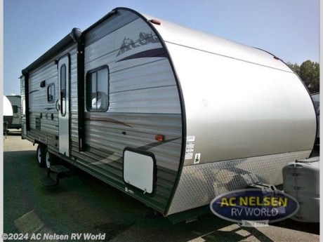 &lt;p&gt;The Cherokee Grey Wolf 28BH travel trailer by Forest River offers a single slide, u-shaped dinette, and a rear bunk house.&lt;/p&gt; &lt;p&gt;As you enter the travel trailer, to the right is a front bedroom with a queen bed and two wardrobes, one on either side of the bed.&lt;/p&gt; &lt;p&gt;The living area has a sofa and dinette slide, a front LCD TV mount, and a large kitchen sink, three burner range, microwave, refrigerator, and pantry.&lt;/p&gt; &lt;p&gt;The bunk house has a double bed on the bottom and a single bed on top with a wardrobe in the corner.&lt;/p&gt; &lt;p&gt;The bathroom offers a tub/shower and toilet. The sink is just outside of the bathroom.&lt;/p&gt; &lt;p&gt;There are plenty of overhead cabinets throughout the travel trailer, as well as outside storage.&lt;/p&gt;&lt;ul&gt;&lt;li&gt;Front Bedroom&lt;/li&gt;&lt;li&gt;Bunkhouse&lt;/li&gt;&lt;li&gt;U Shaped Dinette&lt;/li&gt;&lt;/ul&gt;