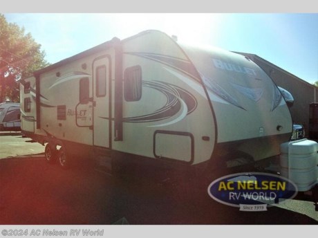 &lt;p&gt;Step into this triple bunk single slide Bullet travel trailer model by Keystone RV and see how convenient camping with a larger family can be. Model 287QBS features a bunkhouse, a large slide out, and an outside kitchen plus more!&lt;br&gt;&lt;br&gt;Step inside and see a front queen bed to your immediate right. There are wardrobes on both sides of the bed, a laundry chute, and overhead storage for your things. You will also find two sliding doors to close for privacy.&lt;br&gt;&lt;br&gt;The combined kitchen and living area are made spacious by the large slide out booth dinette and sofa which creates another sleeping space at night if needed. An entertainment center is along the interior center wall facing the kitchen/living area.&lt;br&gt;&lt;br&gt;Cook all your family&#39;s favorite meals and snacks in the kitchen provided. There is a refrigerator, three burner range, overhead storage, and kitchen sink on a L-shaped countertop. Plus you can find a pantry just to the left side of the dinette along the road side.&lt;br&gt;&lt;br&gt;The bath features a 30&quot; x 36&quot; shower with glass door, toilet, vanity with sink plus overhead storage. &lt;br&gt;&lt;br&gt;Enjoy plenty of sleeping space for kids or extra guests in the rear bunkhouse. There is a set of bunks on the left side, while the other side includes a smaller upper bunk over a small dinette. There is also a wardrobe in between for clothes and so much more! &lt;br&gt;&lt;br&gt;You will also enjoy the outside kitchen which features a refrigerator, two burner cooktop and storage. Perfect for cooking and dining outdoors.&lt;/p&gt;&lt;ul&gt;&lt;li&gt;Front Bedroom&lt;/li&gt;&lt;li&gt;Bunkhouse&lt;/li&gt;&lt;li&gt;Outdoor Kitchen&lt;/li&gt;&lt;/ul&gt;