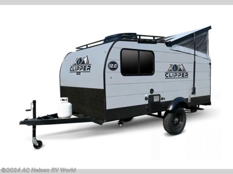 &lt;p&gt;&lt;strong&gt;Coachmen Clipper Camping Trailer 12.0 TD Premier teardrop highlights:&lt;/strong&gt;&lt;/p&gt; &lt;ul&gt; &lt;li&gt;Exterior Storage &amp; Bike Door&lt;/li&gt; &lt;li&gt;54&quot; x 74&quot; Bed&lt;/li&gt; &lt;li&gt;36&quot; x 29&quot; Wet Bath&lt;/li&gt; &lt;li&gt;Gaucho Seat/Converts to Bed&lt;/li&gt; &lt;li&gt;Rear Entry&lt;/li&gt; &lt;/ul&gt; &lt;p&gt;&#160;&lt;/p&gt; &lt;p&gt;Enhance your camping experience in this teardrop trailer for two or three.&#160; The &lt;strong&gt;rear entry door&lt;/strong&gt; provides access to a&lt;strong&gt; 54&quot; x 74&quot; bed&lt;/strong&gt; for two, plus there is a &lt;strong&gt;gaucho sofa&lt;/strong&gt; that can easily be pulled out into a bed as well.&#160; Light cooking can be done inside using the microwave oven with additional storage and counter space for smaller appliances.&#160; There is a bank of drawers near the single sink and microwave, and more countertop with storage below near the entry door. You will appreciate the convenient 36&quot; x 29&quot;&#160;&lt;strong&gt;wet bath&lt;/strong&gt;&#160;for showers as well as having a toilet.&#160; A wardrobe for your clothing is located near the bed, plus there is more storage in drawers beneath the bed allowing you to easily tuck items away when not in use.&#160; There is even a 20K furnace if the evenings get too cool, and with the off-road package you will appreciate the &lt;strong&gt;flipped axle and 15&quot; off-road tires&lt;/strong&gt; for when you want to go off the beaten path to explore.&#160; The off-grid solar package also allows you to enjoy a little power while being unplugged.&lt;/p&gt; &lt;p&gt;&#160;&lt;/p&gt; &lt;p&gt;The Clipper teardrop camping trailers by Coachmen are your ticket to fun and adventure. They are&lt;strong&gt; easy to tow&lt;/strong&gt;, easy to store, and easy to love! You&#39;ll appreciate&lt;strong&gt; stabilizer jacks&lt;/strong&gt; to keep your camper secure at the campground, plus an outside LP quick connect for an outside griddle or space heater. The patio awning will provide shade during the day, and the &lt;strong&gt;20k BTU furnace&lt;/strong&gt; will allow you to camp during the colder months. These campers also include the &lt;strong&gt;Power Package&lt;/strong&gt; that comes with a USB charging port, a 12V power fan, and more features to make your trips hassle-free!&lt;/p&gt;&lt;ul&gt;&lt;li&gt;&lt;/li&gt;&lt;/ul&gt;&lt;ul&gt;&lt;li&gt;AWNING-SIDE MOUNT&lt;/li&gt;&lt;li&gt; EXTERIOR LP GAS GRIDDLE W/BRACKET AND HOSE&lt;/li&gt;&lt;li&gt; ROOF MOUNT A/C 13.5K BTU&lt;/li&gt;&lt;/ul&gt;