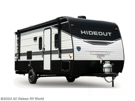 &lt;p&gt;&lt;strong&gt;Keystone Hideout Single Axle travel trailer 174RK highlights:&lt;/strong&gt;&lt;/p&gt; &lt;ul&gt; &lt;li&gt;Queen-Size Murphy Bed&lt;/li&gt; &lt;li&gt;Booth Dinette Slide&lt;/li&gt; &lt;li&gt;38&quot; Walk-In Shower&lt;/li&gt; &lt;li&gt;6 Cu. Ft. Refrigerator&lt;/li&gt; &lt;li&gt;10&#39; Power Awning&lt;/li&gt; &lt;li&gt;Roof Mount A/C&lt;/li&gt; &lt;/ul&gt; &lt;p&gt;&#160;&lt;/p&gt; &lt;p&gt;Get ready to experience camping without sleeping on the ground. This trailer might seem small, yet it is large on features that provide comfort and convenience after exploring outdoors! The kitchen is located along the rear corner and side wall giving you &lt;strong&gt;lots of counter space&lt;/strong&gt; to prepare and serve meals, plus dry the dishes. The 6 cu. ft. refrigerator allows you to bring along your cold items, and the overhead cabinets give you space to store the dry goods and such. You can dine as well as sleep one to two on the booth dinette slide that also offers &lt;strong&gt;storage drawers&lt;/strong&gt;, and the Murphy bed up front allows you to sleep like a queen, and the &lt;strong&gt;fold down sofa&lt;/strong&gt; has shoe storage below, plus you will find end tables and closets for your things. There is more storage along the exterior for your outdoor gear and such.&lt;/p&gt; &lt;p&gt;&#160;&lt;/p&gt; &lt;p&gt;With any Keystone Hideout Single Axle travel trailer, there is an aluminum exterior allowing each to be lightweight for easy towing, the &lt;strong&gt;SolarFlex 200&lt;/strong&gt; so you can camp off-grid, tinted safety glass windows, and LCI SolidStep entry steps for stability when entering and exiting. The interior is light and airy, and includes a furnace, bedside outlets, &lt;strong&gt;blackout night shades&lt;/strong&gt;, and more. You will also appreciate the &lt;strong&gt;Keystone exclusives&lt;/strong&gt; such as the color-coded unified wiring, the 4G LTE and Wi-Fi prep, the Tuf-Lok thermoplastic duct joiners, the in-floor heating ducts, and the &lt;strong&gt;Tru-Fit slide construction&lt;/strong&gt;.&#160;&lt;/p&gt;&lt;ul&gt;&lt;li&gt;Murphy Bed&lt;/li&gt;&lt;/ul&gt;
