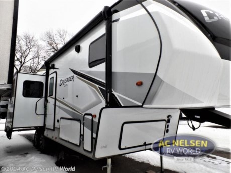 &lt;p&gt;&lt;strong&gt;Prime Time Crusader LITE fifth wheel 33BH highlights:&lt;/strong&gt;&lt;/p&gt; &lt;ul&gt; &lt;li&gt;Sleeps Nine to Ten&lt;/li&gt; &lt;li&gt;Triple Slides&lt;/li&gt; &lt;li&gt;Dual Entry Doors&lt;/li&gt; &lt;li&gt;LED TV&lt;/li&gt; &lt;li&gt;Queen Bed&lt;/li&gt; &lt;li&gt;Triple Slides&lt;/li&gt; &lt;/ul&gt; &lt;p&gt;&#160;&lt;/p&gt; &lt;p&gt;This Crusader Lite fifth wheel is the perfect family-friendly model thanks to the front private bedroom and the rear&lt;strong&gt; private bunkhouse suite&lt;/strong&gt;. The kids or your guests will have a cabinet in the bunkhouse for their clothes, their own exterior entry door, plus a half bath for convenience. If you have any other overnight guests stay over, they can sleep on the &lt;strong&gt;U-shaped dinette&lt;/strong&gt; or the sofa. The chef of the group can prepare meals at the &lt;strong&gt;island peninsula&lt;/strong&gt; while watching the LED TV, or they can grill up some burgers on the &lt;strong&gt;outside kitchen. &lt;/strong&gt;And don&#39;t forget about the spacious full bath with a Deluxe Skyview skylight and ample storage space!&lt;/p&gt; &lt;p&gt;&#160;&lt;/p&gt; &lt;p&gt;With any Crusader Lite fifth wheel by Prime Time RV you will enjoy reliable and easy towing with the &lt;strong&gt;Dexter E-Z lube axles&lt;/strong&gt;, and the fiberglass gel coat front cap with LED lights is sure to turn heads as you travel down the highway. There is an &lt;strong&gt;LED lit power awning&lt;/strong&gt;, outside speakers, plus oversized pass-through baggage doors for all your gear, and the universal docking center provides hassle-free set-up. Each model is constructed with a one-piece TPO roof, &lt;strong&gt;fiberglass roof insulation&lt;/strong&gt;, and extended drip spouts to keep water and grime off of your fifth wheel. Inside, you will enjoy premium vinyl flooring,&lt;strong&gt; hardwood cabinet doors&lt;/strong&gt;, polished nickel fixtures and hardware, and shaker style interior doors for a more at-home feel. The Crusader Lite fifth wheels include many more convenient features, such as USB charging stations, an exterior shower with hot and cold water, back-up camera prep, plus so much more!&lt;/p&gt;&lt;ul&gt;&lt;li&gt;Front Bedroom&lt;/li&gt;&lt;li&gt;Bunkhouse&lt;/li&gt;&lt;li&gt;Two Entry/Exit Doors&lt;/li&gt;&lt;li&gt;Outdoor Kitchen&lt;/li&gt;&lt;li&gt;U Shaped Dinette&lt;/li&gt;&lt;li&gt;Bath and a Half&lt;/li&gt;&lt;/ul&gt;&lt;ul&gt;&lt;li&gt;13.5K BTU BEDROOM A/C&lt;/li&gt;&lt;li&gt; 4 POINT ELECTRIC LEVEL-UP&lt;/li&gt;&lt;li&gt; CONVENIENCE PACKAGE&lt;/li&gt;&lt;li&gt; CRUSADER LITE ADVANTAGE PACKAGE&lt;/li&gt;&lt;/ul&gt;