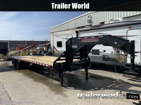 BELOW COST ON THIS TRAILER!!! BUY IT FOR WHAT WE HAVE IN IT!!!!


32&#39; Flatbed,
27&#39; Flat w 5&#39; Dovetail,
Upgrade to Elec/Hydraulic Disc Brakes
High Strength 50 Welded I-Beam Frame
14&quot; Engineered I-Beam w/ Built in Camber,
Dual Hydraulic Jacks,
2. 12,000lb axles,
3. 215/75R17.5 Black Tires &amp; Wheels,
PPG Industrial Grade Poly Primer &amp; Paint,
5-Year Frame Warranty