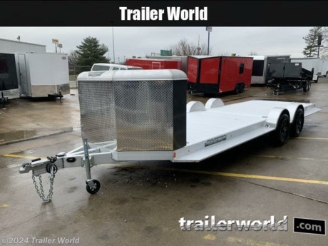 22&#39; Deck,

Cargo Storage box - 42&quot;H x 82&quot; W x 34&quot; L

Full Length Side Step

5. Extra marker lights per side
6. Bed lights
7. Ramps - 13&quot; x 8&#39;

40&quot; Spread Axle - Removable Individual fenders both sides

2-5200# Rubber torsion axles - Easy lube hubs

Electric brakes, breakaway kit

Tiger Black 15&quot; Aluminum Wheels,

Extruded aluminum floor

A-Framed aluminum tongue, 48&quot; long with 2-5/16&quot; coupler

6. Recessed tie rings, SS 5000#

Swivel jack, 800# capacity

LED GLO Lighting package,

Overall width: 101.5&quot;

Overall length: 274&quot;