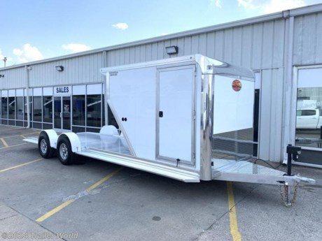 25&#39; Trailer

19&#39; Open Bed,

4. Recessed Swivel D-Rings,
5. 5200lb Spread Axles,
6. 16&quot; Aluminum Wheels,

Spread Axles w Removable Fenders,

Race Look Front w/ Carpet Lined Interior Front Box

Drawer Banks w/ Aluminum Counter Top

L.E.D. Interior Light

Rear Spoiler w/ L.E.D. Load Lights

L.E.D. Bar Light,

Rear Tire Rack

19&#39; Open Trailer

(4) Stainless Swivel D-Rings

Winch Plate

7&#39; Ramps

3&#39; Dovetail

Electric Tongue Jack w/ Battery Pack,

All L.E.D. Marker Lights