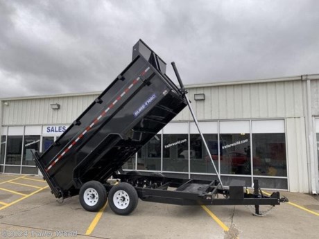 We have taken our most popular and proven dump trailer, the Heavy Duty Low Profile Dump, and added 48? tall sides. The increased loading capacity makes this the perfect trailer for the professional contractor. Additional features include HD 12K Jack, Adjustable Coupler, and HD Rear Combo Doors.
Standard Features
Tube Main Frame
48&quot; Sides
Integrated Side Body Stiffening System
Board Holders
Adjustable 2-5/16 Coupler
Safety Chains
7-Way RV-Style Molded Plug
Breakaway Switch with Battery
EverLink(tm) Wiring Harness
Sealed Brake Connections
HD 12K Jack
Stabilizer Jack Receivers (Jacks Optional)
Ramps (Stored Underneath Bed)
HD Reinforced Combo Barn Door Spreader Gate w/Cambar
Tread Plate Fenders
HD Slipper Spring Axles
Brakes on Both Axles
Easy Lube Hubs
16&quot; Radial Tires
Silver Wheels
Wheel Assembly, 235 80R16 LRE
Bead Blasted, Iron Phosphate Washed
Powder Coat Finish
10-Gauge Floor
(5) 1/2&quot; D-Rings
Stake Pockets
Spare Tire Carrier
Integrated Tarp Mount
Mesh Tarp Kit (Installed)
Tongue Mounted HD Control Box with Key Lock
Underbody Secure Tool Storage
All LED Lights
Deep Cycle Battery
Battery Charger, 110V
Power-Up, Gravity-Down Hydraulics (Telescopic)A53
Limited 3-Year Warranty
While we strive to represent our trailers with 100% accuracy - please call to confirm details of trailer.