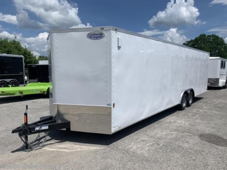 8.5 X 28&#39;TA

60&quot; TRIPLE TUBE TONGUE FOR EASY SAFE PULLING

36&quot; SIDE DOOR RV LATCH AND CAMBAR FOR SECURITY

ALL LED BRIGHT LIGHTS

16&quot; OC CROSSMEMBERS ON FLOOR AND WALLS

ONE PIECE ALUMINUM ROOF

5200# AXLES WITH ALL 4 WHEEL BRAKES

3/4&quot; PLYWOOD FLOOR

3/8&quot; PLYWOOD WALLS

(4) D-RINGS INTALLED TO TIE CAR DOWN

ALUMINUM EXTERIOR METAL


While we strive to represent our trailers with 100% accuracy - please call to confirm details of trailer.