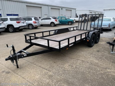 2022 CARRY-ON 16&#39; TANDEM
TANDEM 3500# AXLES W/ BRAKES ON BOTH AXLES
RAMP GATE WITH MESH
4 D-RINGS INSTALLED
USED ONLY 2-3 TIMES!! EXCELLENT CONDITION!!!
LED LIGHTS


While we strive to represent our trailers with 100% accuracy - please call to confirm details of trailer.