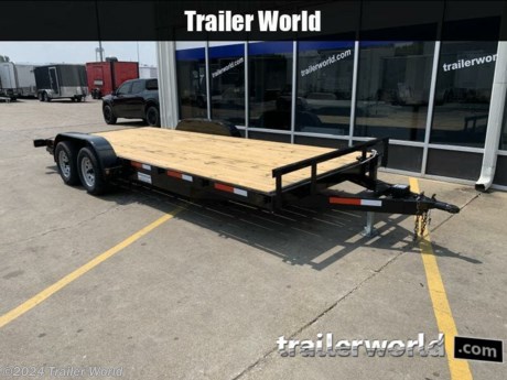6&#39;10&quot; X 20&#39; CAR HAULER

ELECTRIC BRAKES

DOVETAIL

5&#39; RAMPS

TREATED WOOD DECK

3500# AXLES

While we strive to represent our trailers with 100% accuracy - please call to confirm details of trailer.