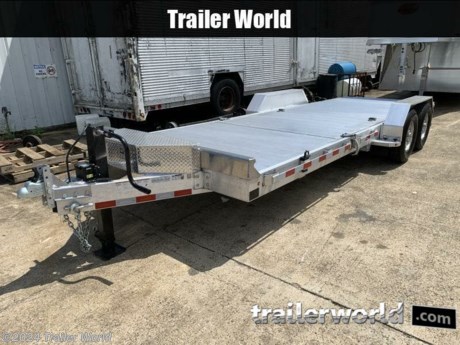 22&#39; Total, 6&#39; Front w/ 16&#39; Tilt
2-7000# Rubber torsion axles - Easy lube hubs
ALUMINUM TOOL BOX ADDED
Electric brakes, breakaway kit
ST235/80R16 LRC radial tires
Aluminum wheels,
Removable aluminum fenders
Extruded aluminum floor
5.5&quot; Bump Rail
A-Framed aluminum tongue, 42&quot; long with 2-5/16&quot; coupler
Stake pockets and rub rail
6. Bolt-On Heavy Duty Tie Downs
10K Spring-loaded drop leg jack
LED Lighting package, with back up light, safety chains