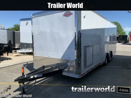 8.5 x 24&#39; TA NS Series by Cargo Mate
7&#39; 6&quot; INTERIOR HEIGHT
NOS PACKAGE
-60&quot; Triple Tube Tongue
-.030 Exterior Metal
-Braced and Wired for A/C
-48&quot; Side Door
-36&quot;x33&quot; Generator Door
-Aluminum Wheels
-3&quot; HD Bottom Trim
-L-based Cabinets
- Cast Front Corners
-Spread axle
-Electrical Package
-30Amp Panel
-Aluminum Interior Walls
-Rubber Coin Floor
Black Aluminum Cabinets
Premium Stereo Package
Rubber Torsion Axles
Insulated Generator Compartment
36&quot; Wainscot Carpet on Walls Full Length





While we strive to represent our trailers with 100% accuracy - please call to confirm details of trailer.