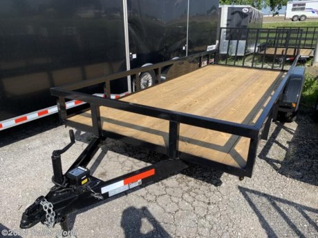 6&#39;10&quot; x 18&#39;TA 
1 ELECTRIC BRAKE AXLE
DOVETAIL
40&quot; MESH GATE
ALL LED LIGHTS
PRESSURE TREATED WOOD FLOOR
7 WAY PLUG


While we strive to represent our trailers with 100% accuracy - please call to confirm details of trailer.
